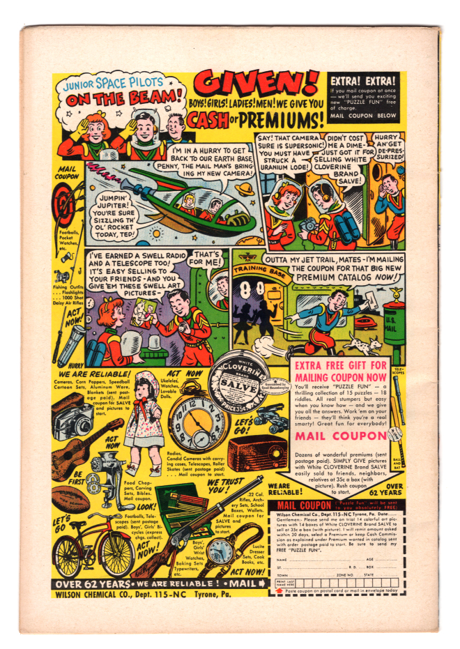 Action Comics #225 VF Back Cover